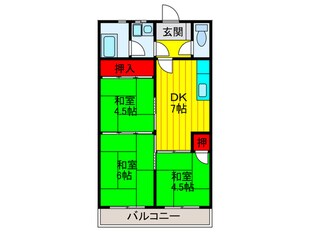 樋本マンションの物件間取画像